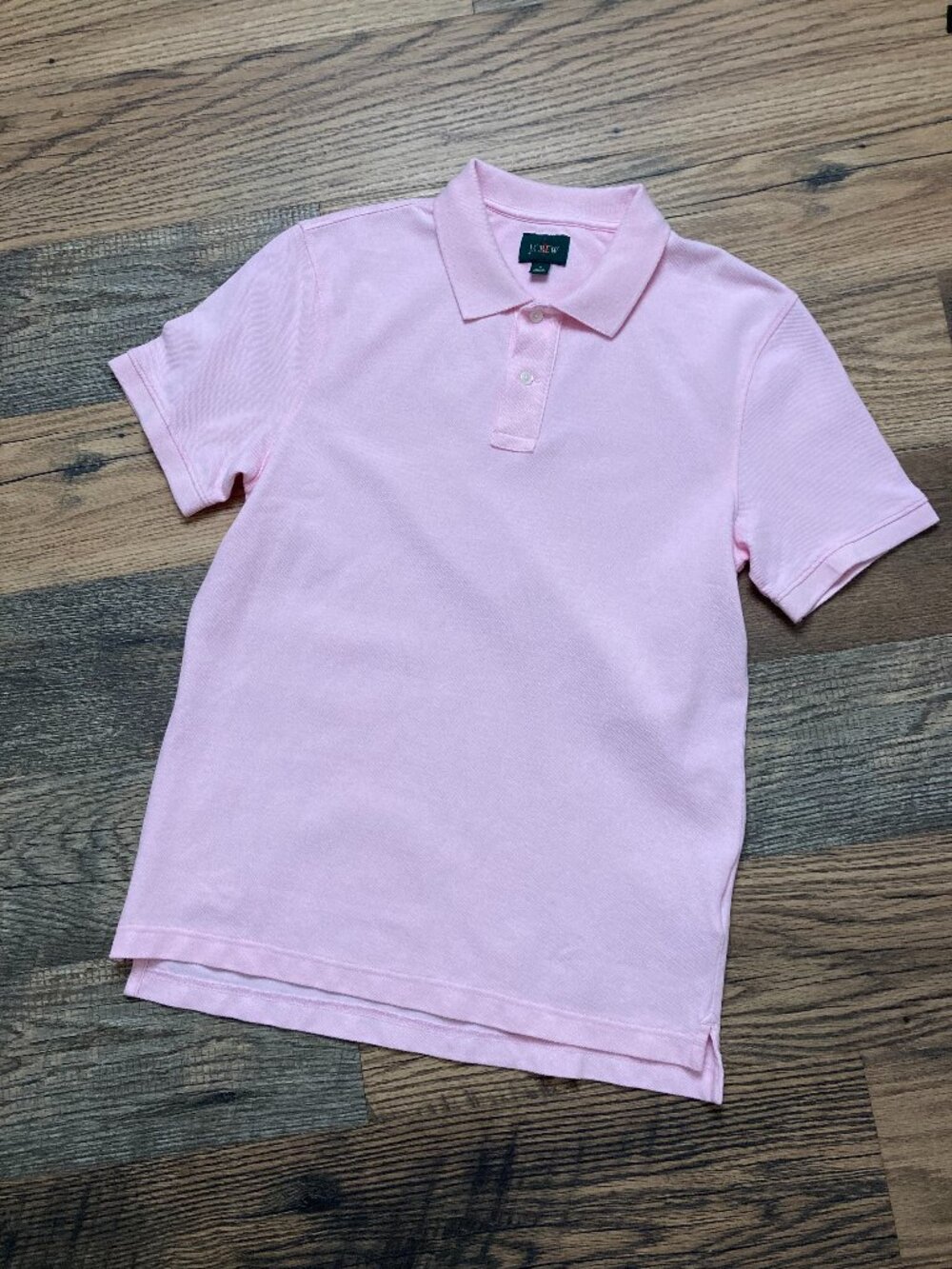 J.Crew Men's Pink Polo Shirt Size S 100% Cotton Short Sleeve Classic Casual